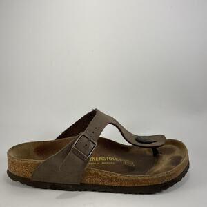 Birkenstock Gizeh Thong Sandals Womens Size 38 US Size 7-7.5 Brown Birkibuc
